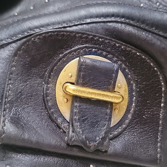 ALEXANDER MCQUEEN Vintage Navy Hand Bag - Picture 6 of 10